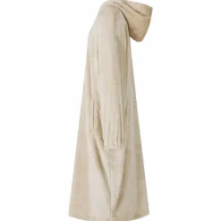 vidaXL Tæppe-hoodie Beige s Flannel