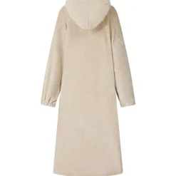 vidaXL Tæppe-hoodie Beige s Flannel