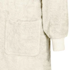 vidaXL Tæppe-hoodie KINN Creme L Bomuld