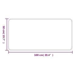 vidaXL tæppeløber 50x100 cm sisallook sandfarvet