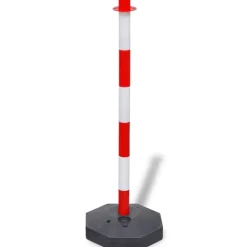vidaXL trafikpælesæt med plastikkæde på 10 cm