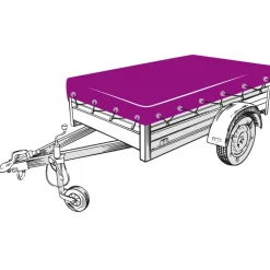 vidaXL trailernet 1,5x2,2 m HDPE grøn