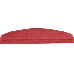 vidaXL trappemåtter 15 stk. 65x24x4 cm rød halvrund store
