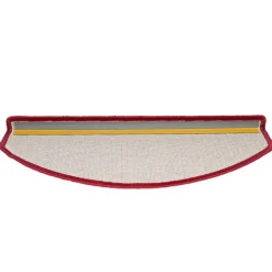 vidaXL trappemåtter 15 stk. 65x24x4 cm rød halvrund store