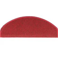 vidaXL trappemåtter 15 stk. 65x24x4 cm rød halvrund store