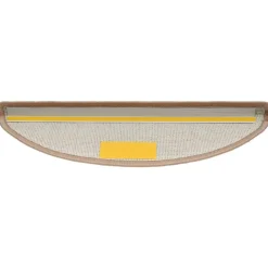 vidaXL trappemåtter 15 stk. 56x17x3 cm lysebrune halvrunde