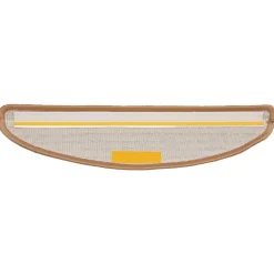 vidaXL trappemåtter 15 stk. 56x17x3 cm beige halvrunde