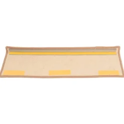 vidaXL trappemåtter 15 stk. 65x21x4 cm lysebrune rektangulære kanter