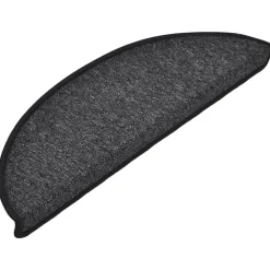 vidaXL trappemåtter 15 stk. 56x17x3 cm antracit halvrund