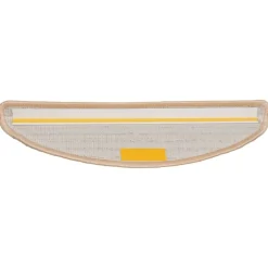 vidaXL trappemåtter 15 stk. 56x17x3 cm cremefarvede halvrund