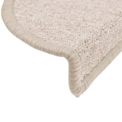 vidaXL trappemåtter 15 stk. 56x17x3 cm taupe halvrund