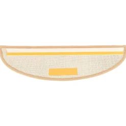 vidaXL trappemåtter 15 stk. 56x17x3 cm cremefarvede halvrund