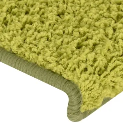 vidaXL trappemåtter 15 stk. 65x21x4 cm grønne rektangulære kant