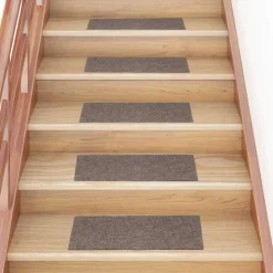 vidaXL trappemåtter selvklæbende 15 stk. 60x25 cm beige rektangulære