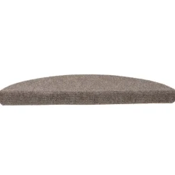vidaXL trappemåtter selvklæbende 5 stk. 56x17x3 cm beige halvrund