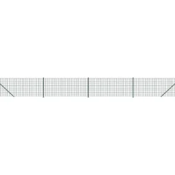 vidaXL trådhegn med flange 0,8x10 m grøn