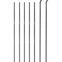vidaXL trådhegn 1,4x10 m galvaniseret stål antracitgrå