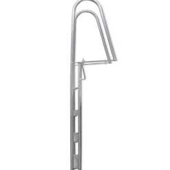 vidaXL 4-trins anløbs/poolstige aluminium 167 cm