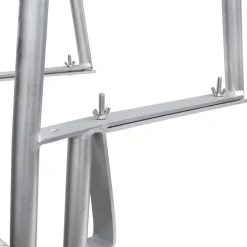 vidaXL 4-trins anløbs/poolstige aluminium 167 cm