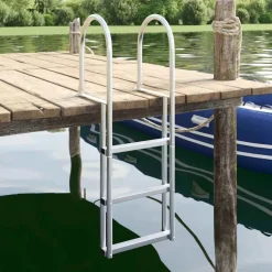vidaXL 3-trins dokstige Sølv 45 x 11,5 x 134 cm Aluminium
