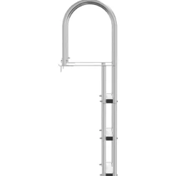 vidaXL 3-trins dokstige Sølv 45 x 11,5 x 134 cm Aluminium