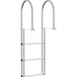 vidaXL 3-trins dokstige Sølv 45 x 11,5 x 134 cm Aluminium