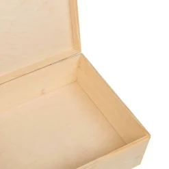 vidaXL trækasse med låg 40x30x13 cm massivt fyrretræ
