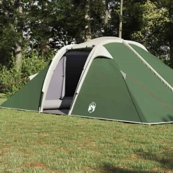 vidaXL Tunnel telt med tag med opbevaring Grøn 510 x 240 x 156 cm taft