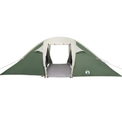 vidaXL Tunnel telt med tag med opbevaring Grøn 510 x 240 x 156 cm taft