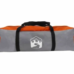 vidaXL Tunnel telt 4-personer med tag Grå og orange 778 x 356 x 210 cm