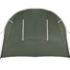 vidaXL Tunnel telt 4-personer med tag Grøn og Hvid 740 x 370 x 220 cm