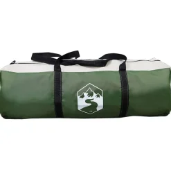 vidaXL Tunnel telt 4-personer med tag Grøn og Hvid 740 x 370 x 220 cm