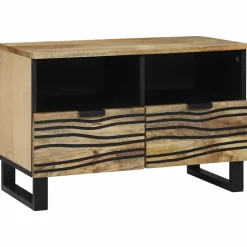 vidaXL TV Enheder med skuffe Brun 70 x 33 x 46 cm Konstrueret træ