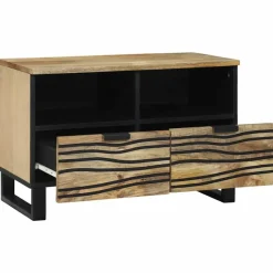 vidaXL TV Enheder med skuffe Brun 70 x 33 x 46 cm Konstrueret træ