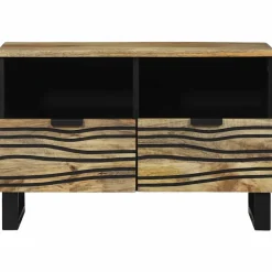 vidaXL TV Enheder med skuffe Brun 70 x 33 x 46 cm Konstrueret træ