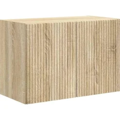 vidaXL TV vægskab Sonoma eg 59,5 x 31 x 40 cm Konstrueret træ