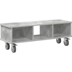 vidaXL TV-bord Beton Grå 100 x 35 x 35 cm Konstrueret træ