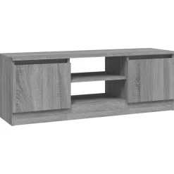 vidaXL tv-bord med låge 102x30x36 cm grå sonoma-eg