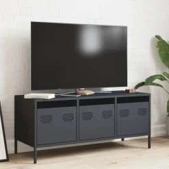 vidaXL tv-bord 101,5x39x43,5 cm koldvalset stål antracitgrå
