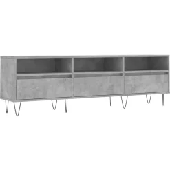 vidaXL tv-bord 150x30x44,5 cm konstrueret træ betongrå