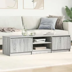 vidaXL tv-bord 140x40x35,5 cm konstrueret træ grå sonoma-eg