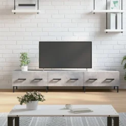 vidaXL tv-bord 150x36x30 cm konstrueret træ betongrå