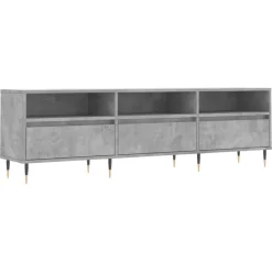 vidaXL tv-bord 150x30x44,5 cm konstrueret træ betongrå