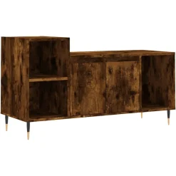 vidaXL tv-bord 100x35x55 cm konstrueret træ røget egetræsfarve