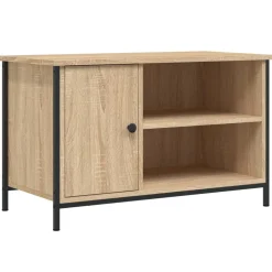 vidaXL tv-bord 80x40x50 cm konstrueret træ sonoma-eg