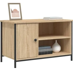 vidaXL tv-bord 80x40x50 cm konstrueret træ sonoma-eg