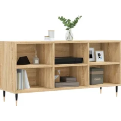 vidaXL tv-bord 103,5x30x50 cm konstrueret træ sonoma-eg
