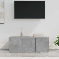 vidaXL tv-bord 80x34x30 cm konstrueret træ betongrå