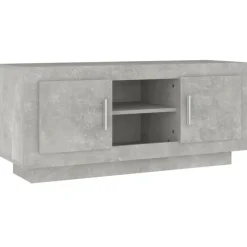 vidaXL tv-bord 102x35x45 cm konstrueret træ betongrå