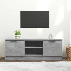 vidaXL tv-bord 102x35x36,5 cm konstrueret træ betongrå